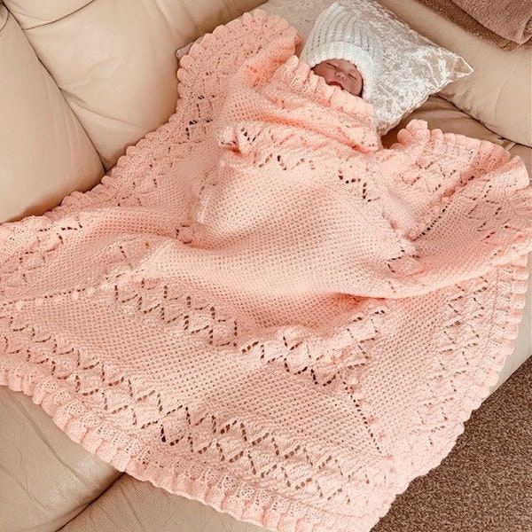 Catch A Falling Star baby shawl/blanket pattern pdf