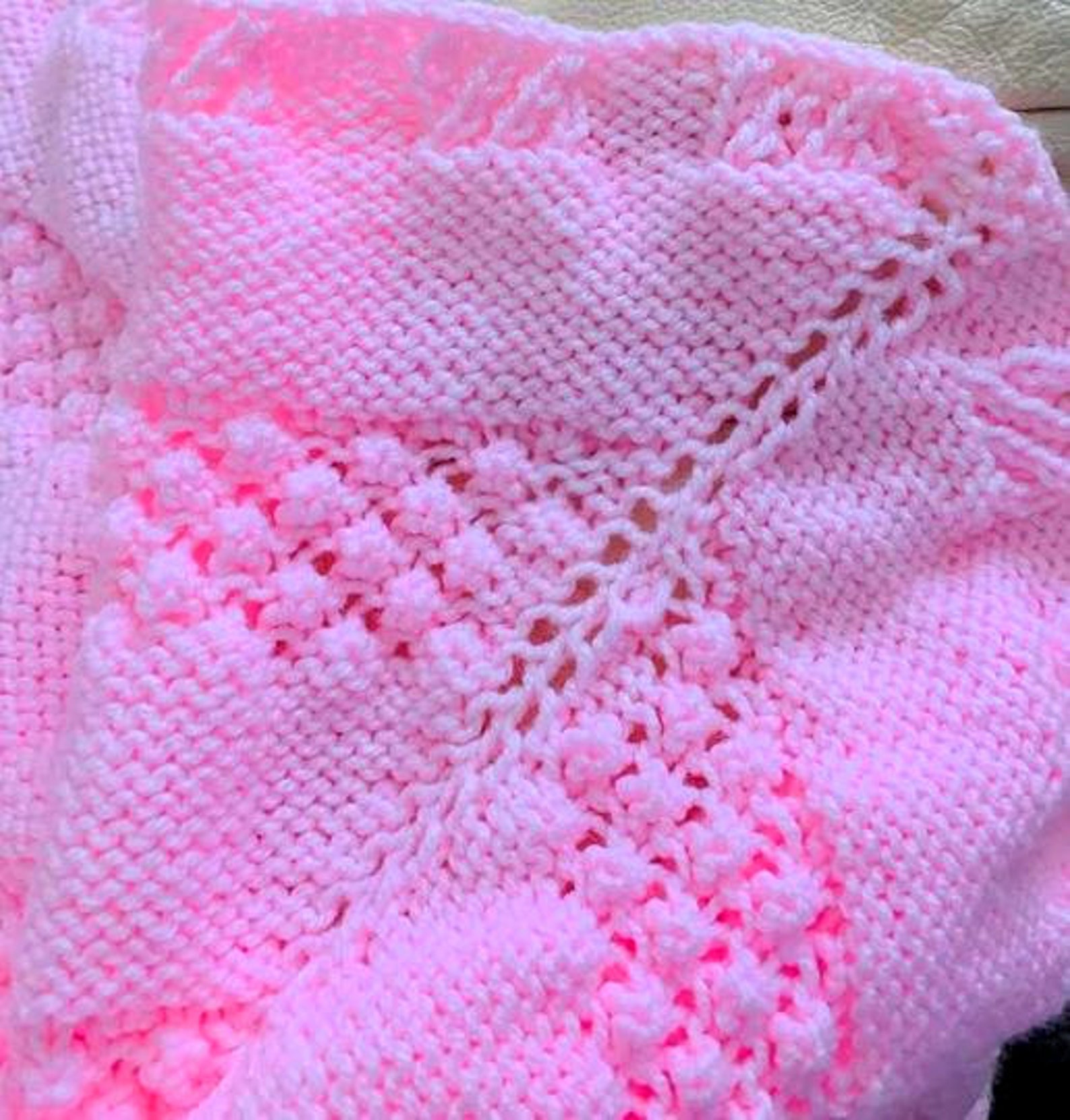 ROSETTE Baby Blanket Pattern Pdf Etsy