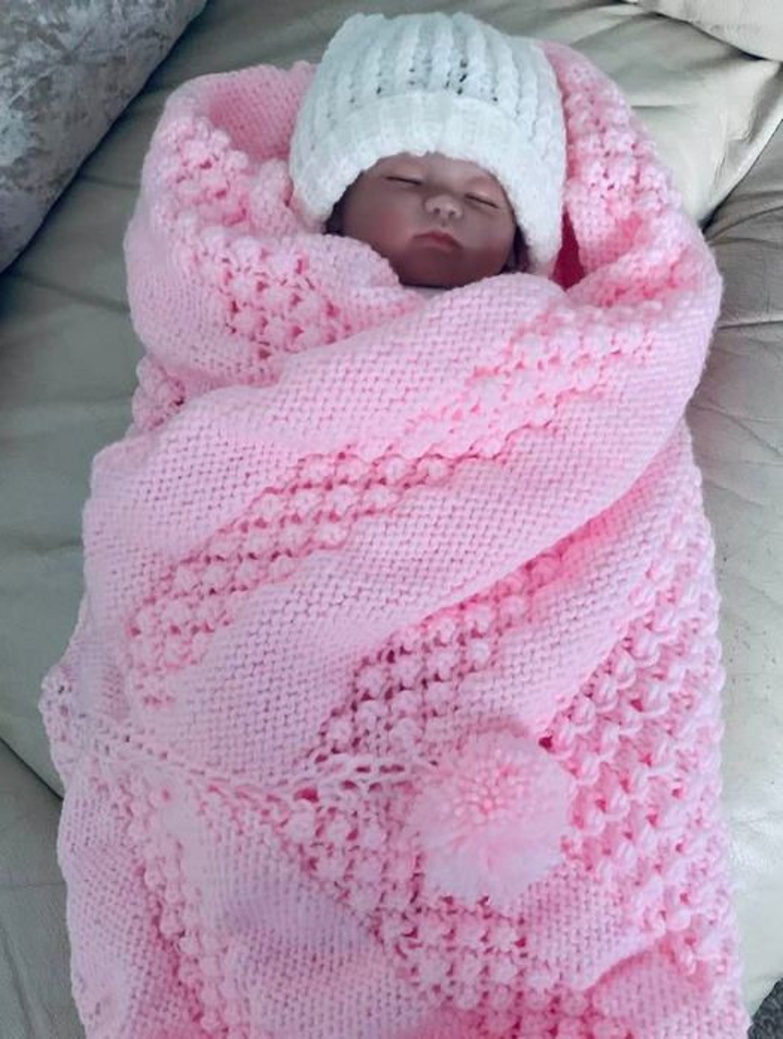 ROSETTE Baby Blanket Pattern Pdf Etsy