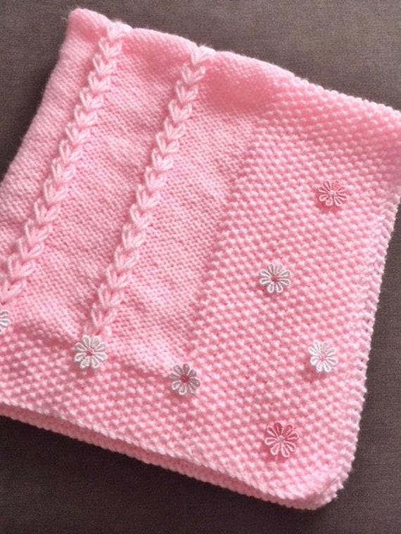 daisy baby blanket