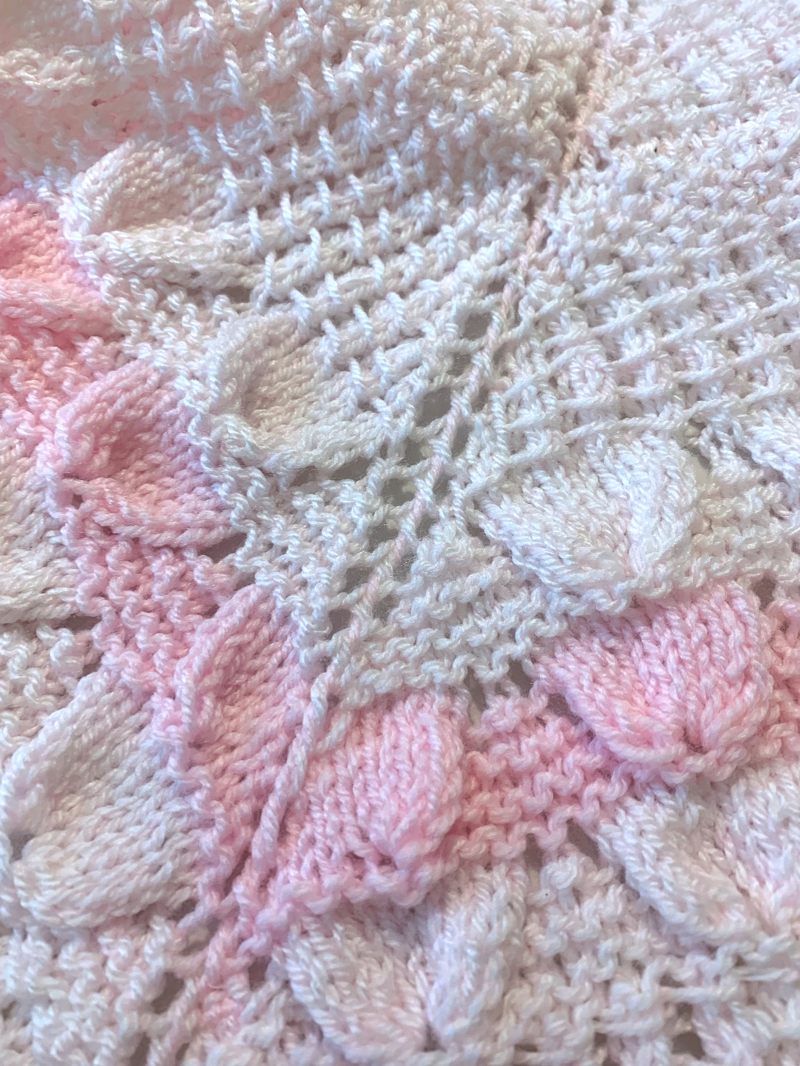 Dusty Pink Baby Fawn Shawl