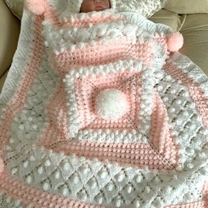 BALLERINA baby blanket knitting pattern PDF ONLY