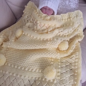 LEMON DROP baby blanket knitting pattern