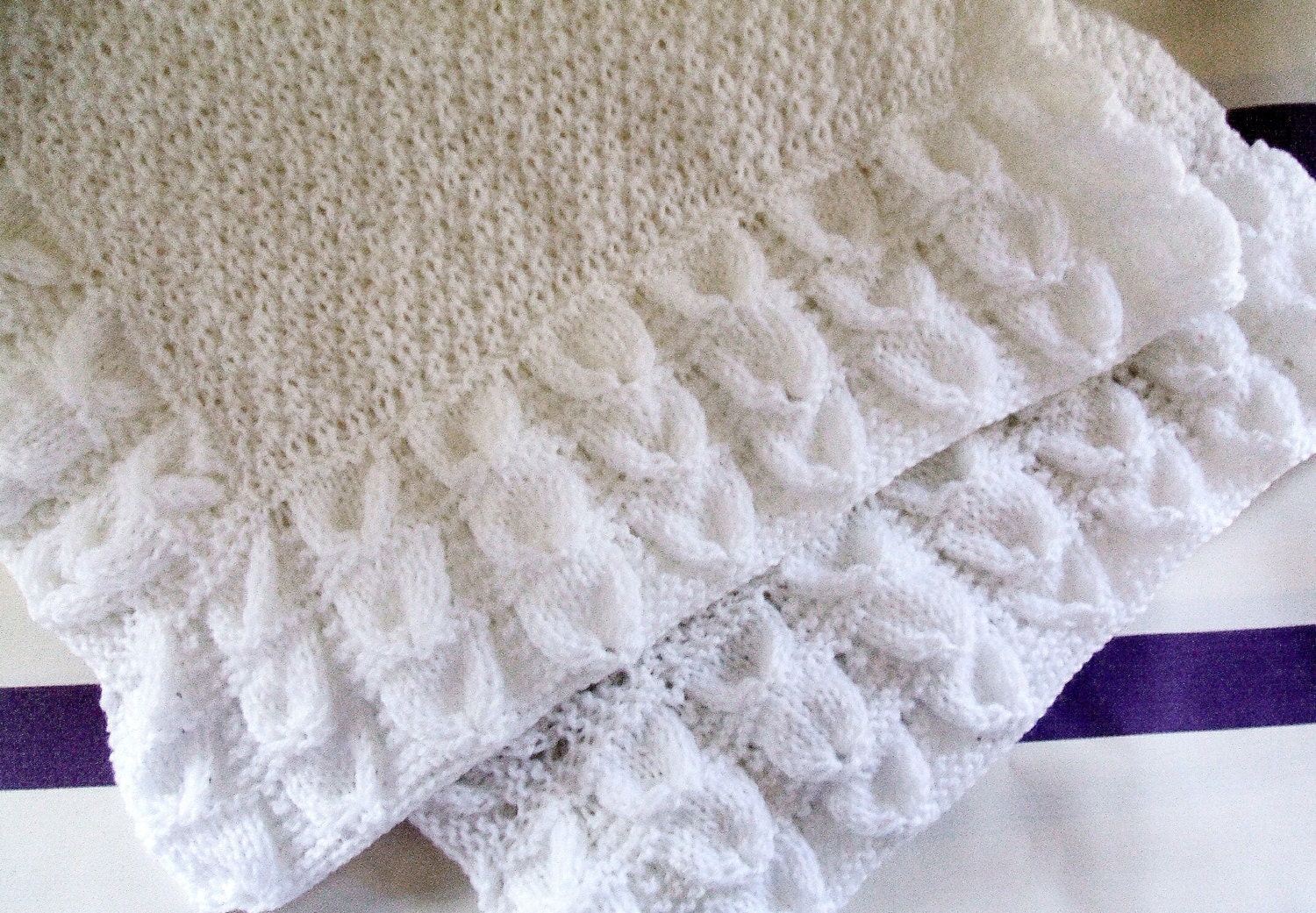 BLUEBELL BABY BLANKET knitting pattern pdf Etsy
