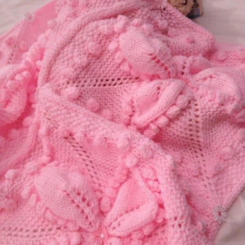 Machine KNITTING PATTERN Baby Blanket Stroller Knitting Etsy