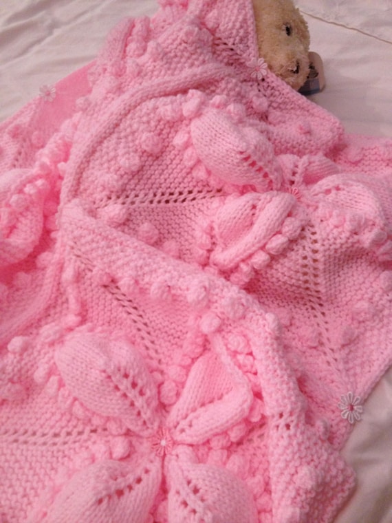 CANDY FLOSS Baby Blanket Knitting Pattern Etsy