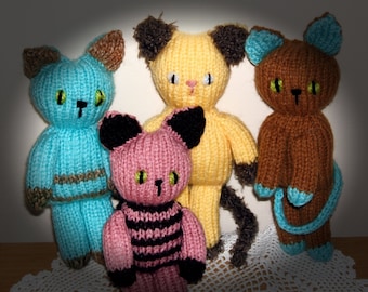 Knit Kitten Toy Pattern (PDF Download)