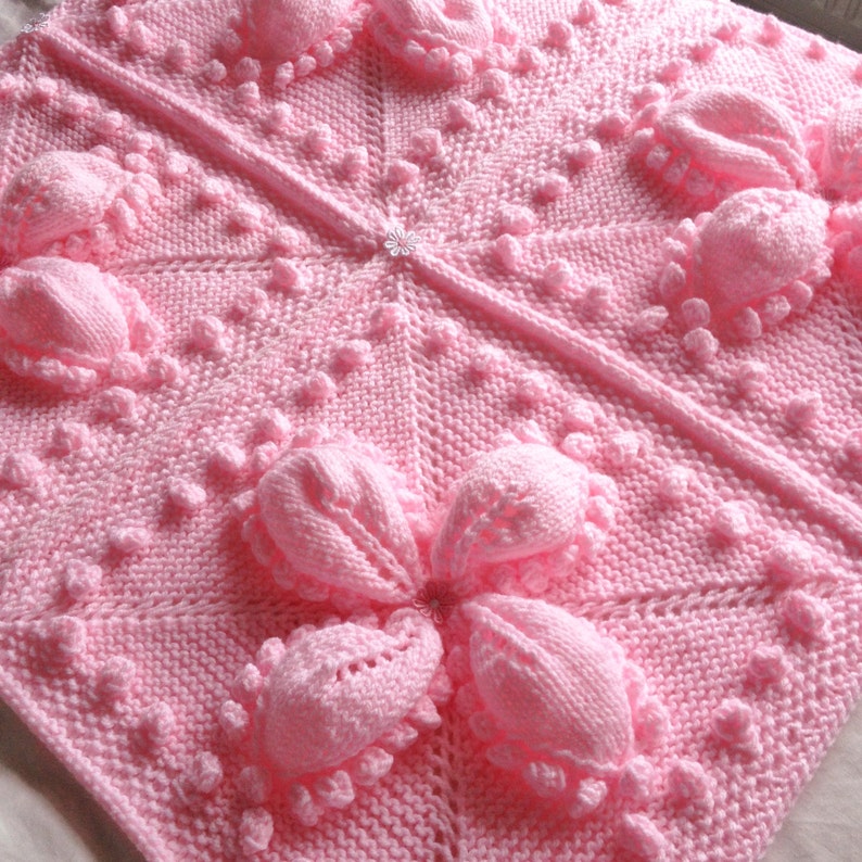 CANDY FLOSS Baby Blanket Knitting Pattern Etsy