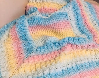 Harlequin baby blanket knitting pattern