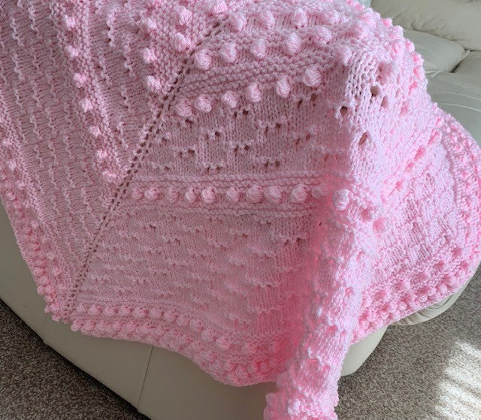 Sweet Pea Baby Blanket Knitting Pattern PDF Only Etsy