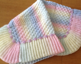 Rainbow Dust baby blanket knitting pattern