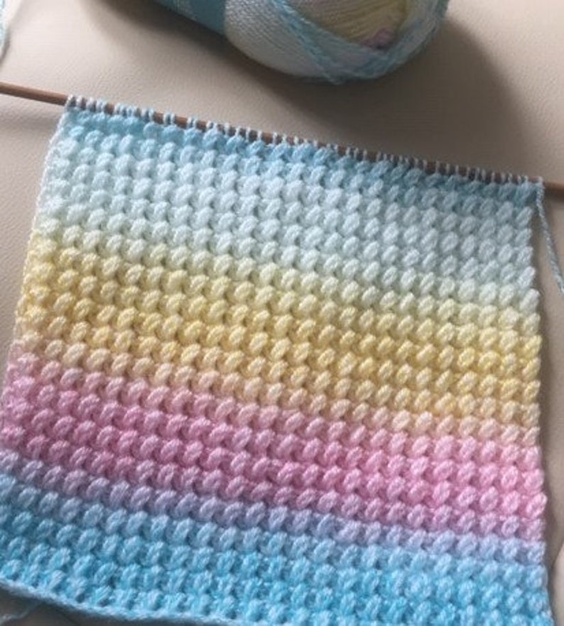 Harlequin baby blanket knitting pattern | Etsy