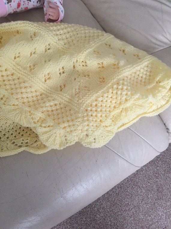 PRIMROSE Baby Blanket Knitting Pattern PDF English Only Etsy