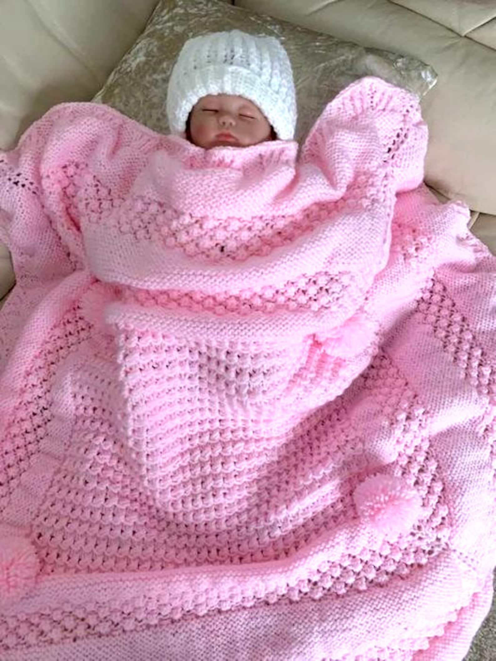 ROSETTE Baby Blanket Pattern Pdf Etsy