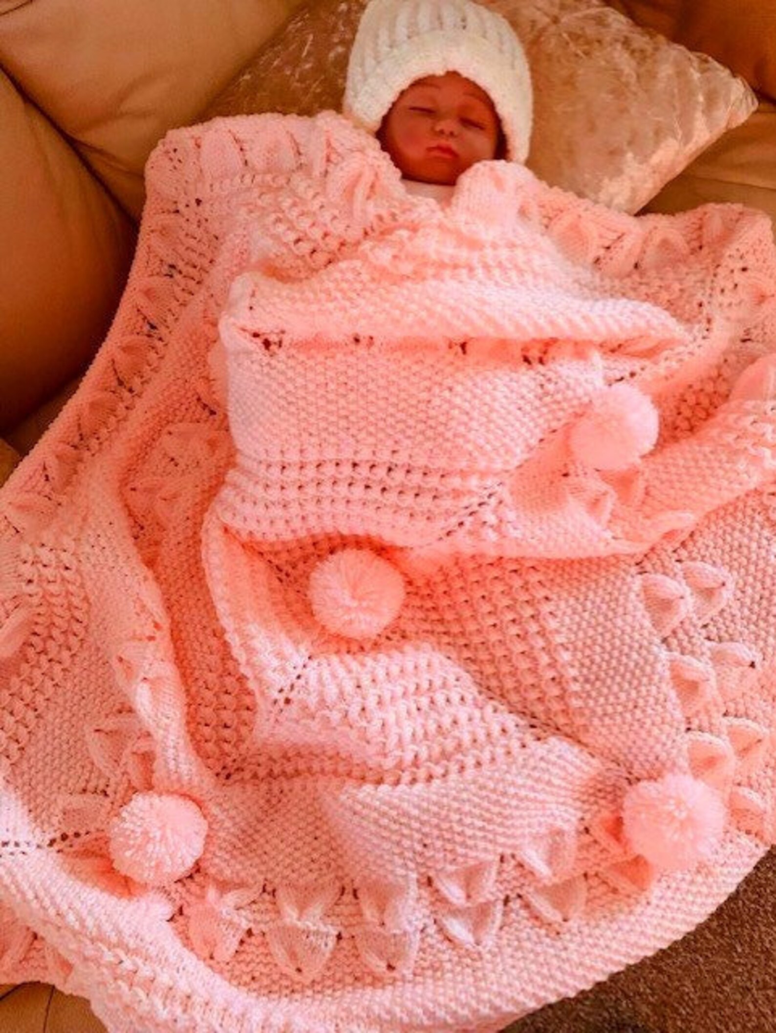 Peaches and Cream Baby Blanket Pattern Pdf Only | Etsy