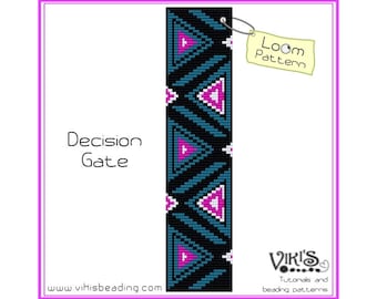 Loom Beading Pattern: Decision Gate - INSTANT DOWNLOAD pdf -Discount codes are available