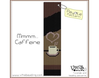 Peyote Pattern: Mmmm.... Caffeine bracelet - INSTANT DOWNLOAD pdf -Discount codes are available