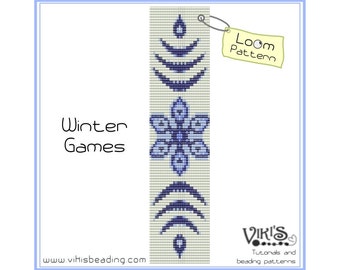 Loom Beading Pattern -Winter Games - INSTANT DOWNLOAD pdf - New Discount codes - bl4