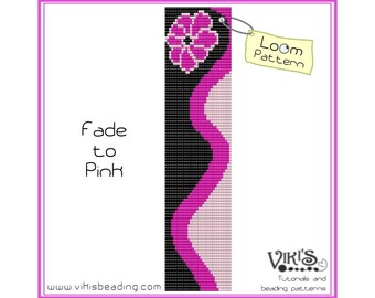 Bead Loom Pattern: Fade to Pink - INSTANT DOWNLOAD pdf -Discount codes are available - bl120