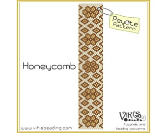 Honeycomb - Peyote Bracelet Pattern - INSTANT DOWNLOAD pdf - New Discount codes