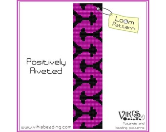 Loom Beading Pattern:Positively Riveted - INSTANT DOWNLOAD pdf -Discount codes are available