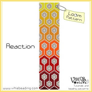 Mönster för armband i vävstol: Reaktion - DIREKT NEDLADDNING pdf - Rabattkoder finns tillgängliga
