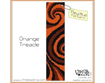 Patroon Peyote-armband: Orange Treacle - INSTANT DOWNLOAD pdf - Nieuwe kortingscodes