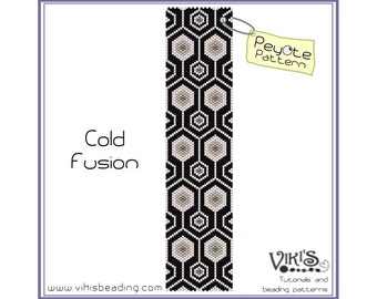 Peyote Bracelet Pattern: Cold Fusion - INSTANT DOWNLOAD pdf - New Discount codes