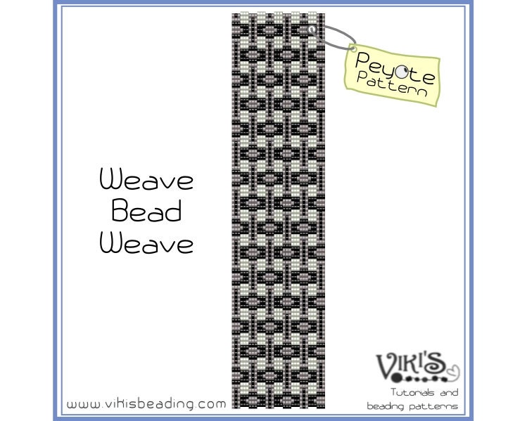 Bracelet Pattern for Peyote Stitch Weave Bead Weave INSTANT DOWNLOAD