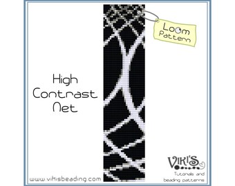 Pattern for Loom bracelet: High Contrast Net - INSTANT DOWNLOAD pdf - Multibuy savings with coupon codes - bl83