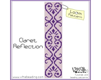 Loom pattern: Claret Reflection - INSTANT DOWNLOAD pdf - Multibuy savings with coupon codes