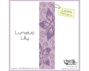 Patrón de pulsera de telar: Lunatic Lilly - DESCARGA INSTANTE pdf - Ahorros especiales con códigos de cupón - bl100