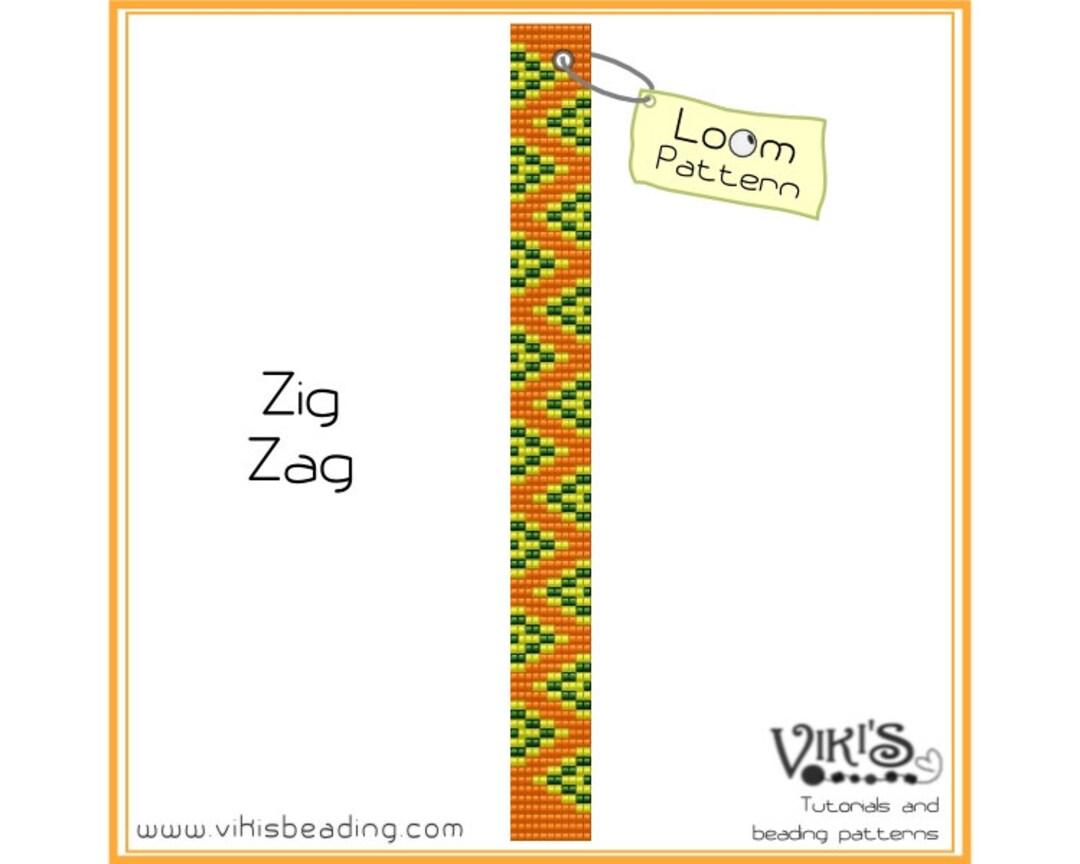 Loom Bracelet Pattern Zig Zag INSTANT DOWNLOAD Pdf discount Codes Are