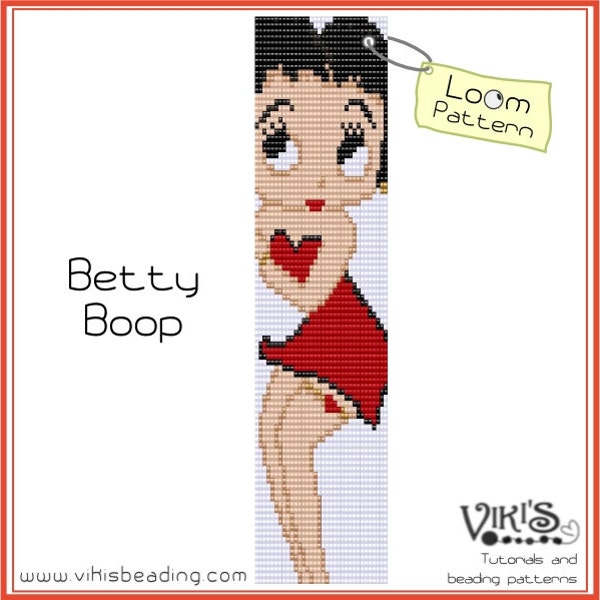 Betty Boop Bead Loom Pattern  - INSTANT DOWNLOAD pdf - New Discount codes