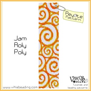 Peyote Pattern for bracelet: Jam-Roly-Poly INSTANT DOWNLOAD pdf buy more, save more image 1