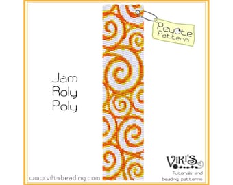 Patrón Peyote para pulsera: Jam-Roly-Poly - DESCARGA INSTANTE pdf - compra más, ahorra más
