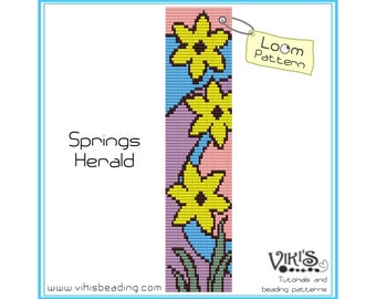 Bead Loom Bracelet Pattern: Springs Herald - INSTANT DOWNLOAD pdf - Special savings with coupon codes - bl205