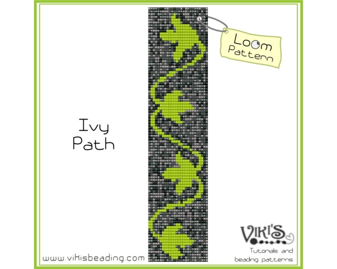 Loom Bracelet Pattern Ivy Path for Cuff Bracelet INSTANT DOWNLOAD Pdf