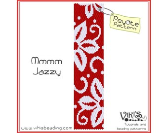 Peyote Pattern for bracelet: Mmmm Jazzy -  INSTANT DOWNLOAD pdf -Discount codes are available