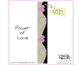 Loom Bead Pattern - Power of Love -  INSTANT DOWNLOAD pdf -Discount codes are available