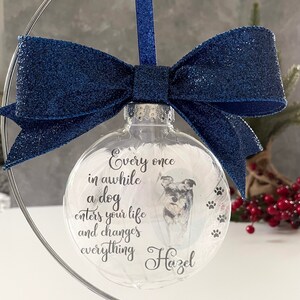 Pet Memorial Ornament Custom Memorial Ornament Dog Memorial Ornament Memorial Ornament For Pets Every Once In Awhile Ornament image 7