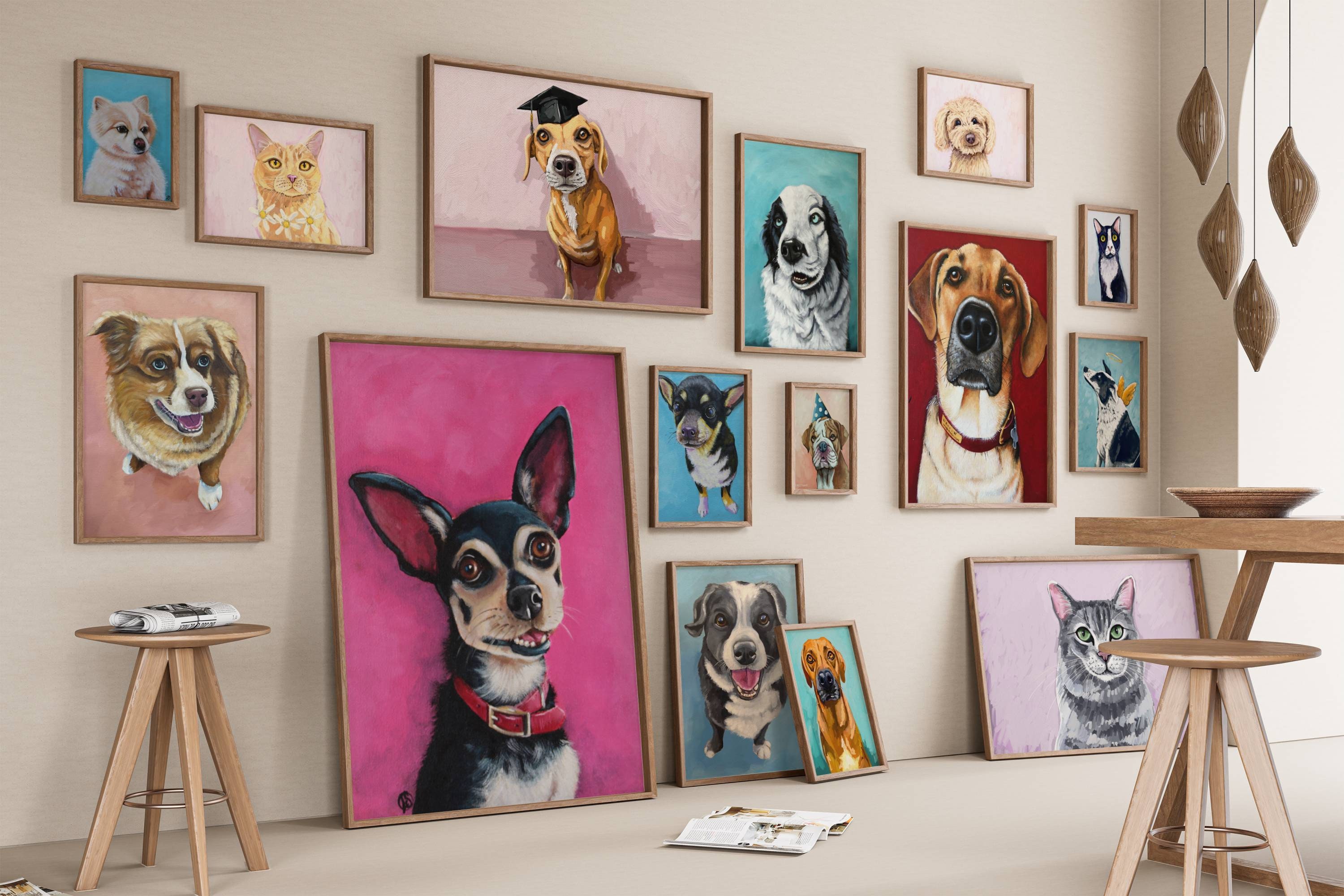 Dog gallery wall hotsell