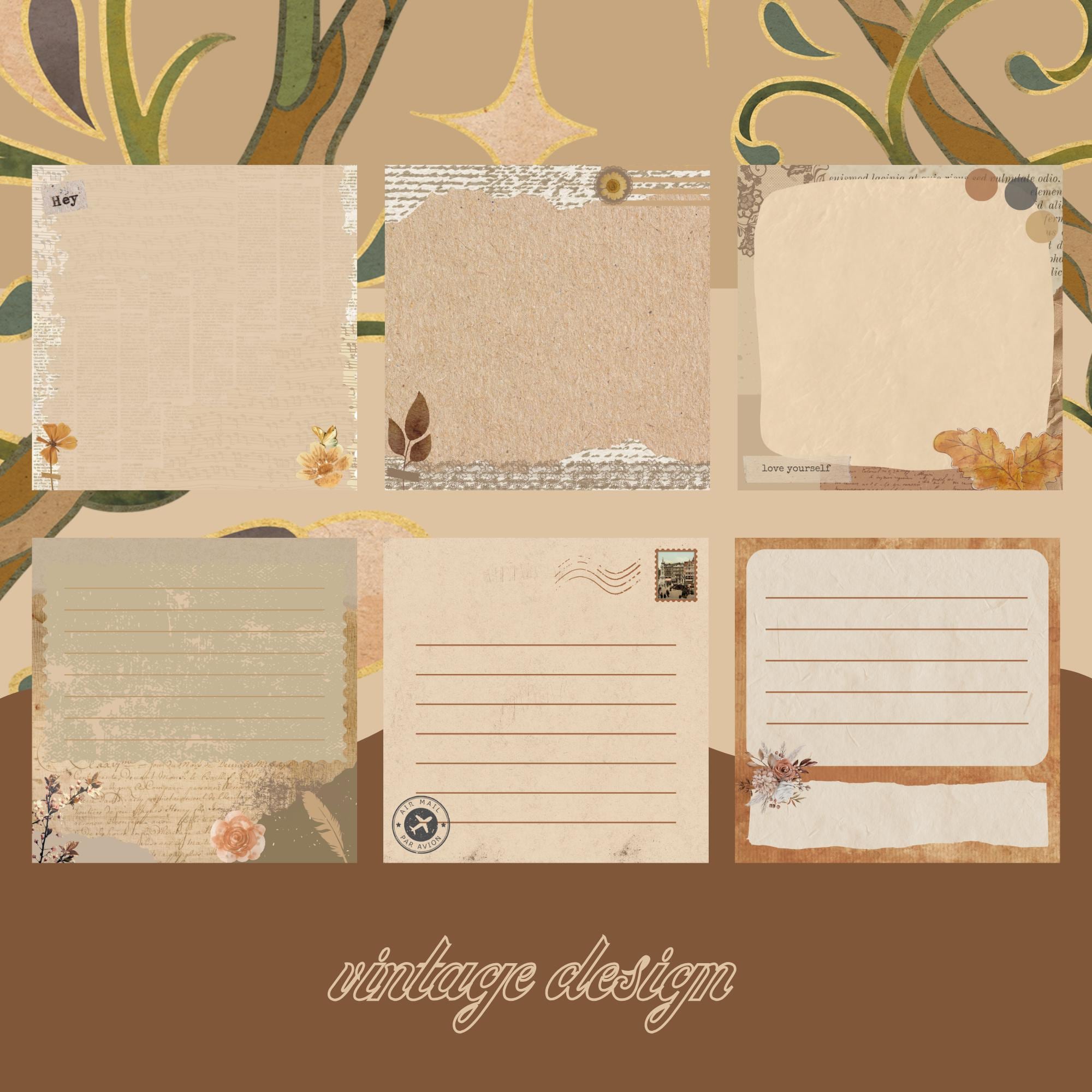 Vintage Memo Sheets: Printable Note Pad (digital Download) Memopad - Etsy