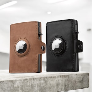 Mens Airtag Wallet With RFID .Mems Leather Airtag Wallet .Brown Mens AirTag Wallet .Blacl Mens Airtag Wallet .Uniswz Airtag Wallet .