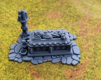 Terreno disperso de tumbas de HeroQuest / Escenario de RPG y D&D