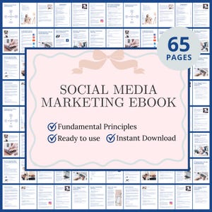 Social Media Marketing Ebook Marketing Strategy Printable Marketing Plan Project Social Media Strategy Guide Digital Ebook PDF Printable