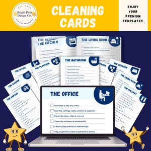 Cleaning Cards PLR and MRR Set, Digital Download Bundle, Resell Rights Cards, Private Label Rights, Business Templates