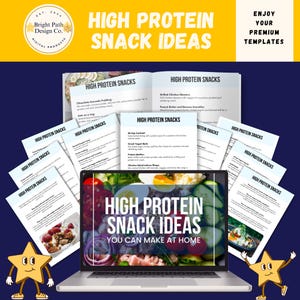 High Protein Snack Recipe Book, Healthy Snack Ideas, Protein-Rich Snacks, Fitness Snacking Guide