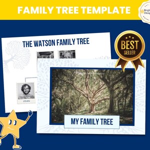 Modelo de Árvore Genealógica Gráfico de Genealogia, Gráfico de Ancestralidade, Modelo de História da Família, Árvore Genealógica DIY, Gráfico Personalizável