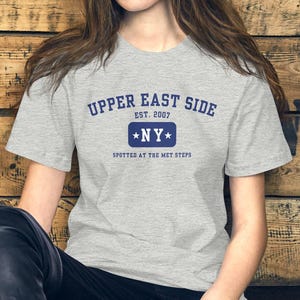 Gossip Girl Inspired Tee: Upper East Side Retro Varsity T-Shirt